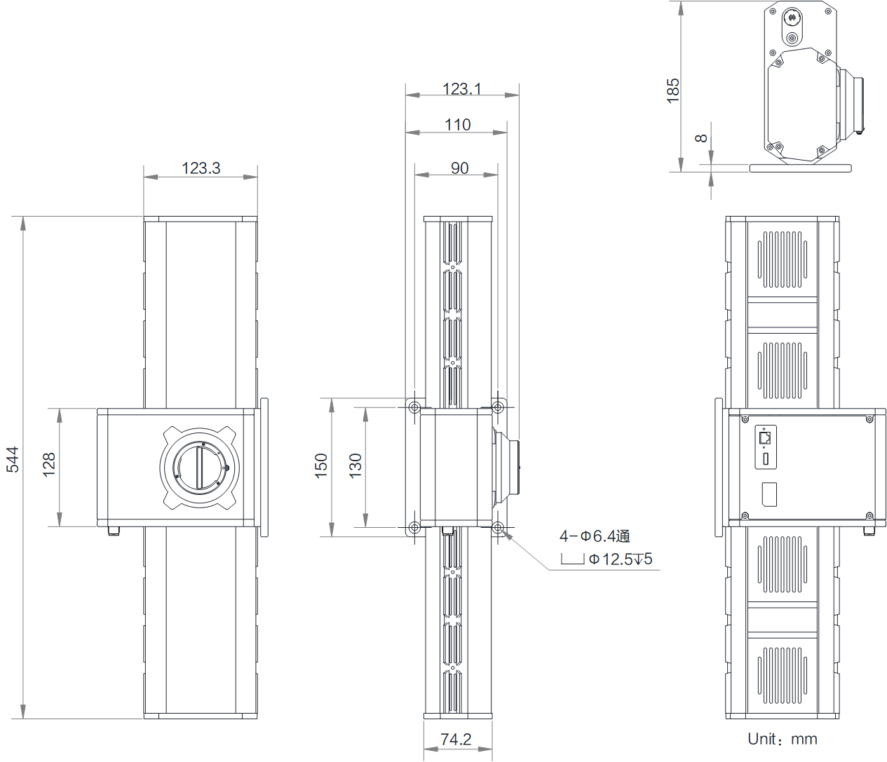 海康（Hikvision）8K 智能线扫读码器-MV-ID7080M-35F-WHA插图5