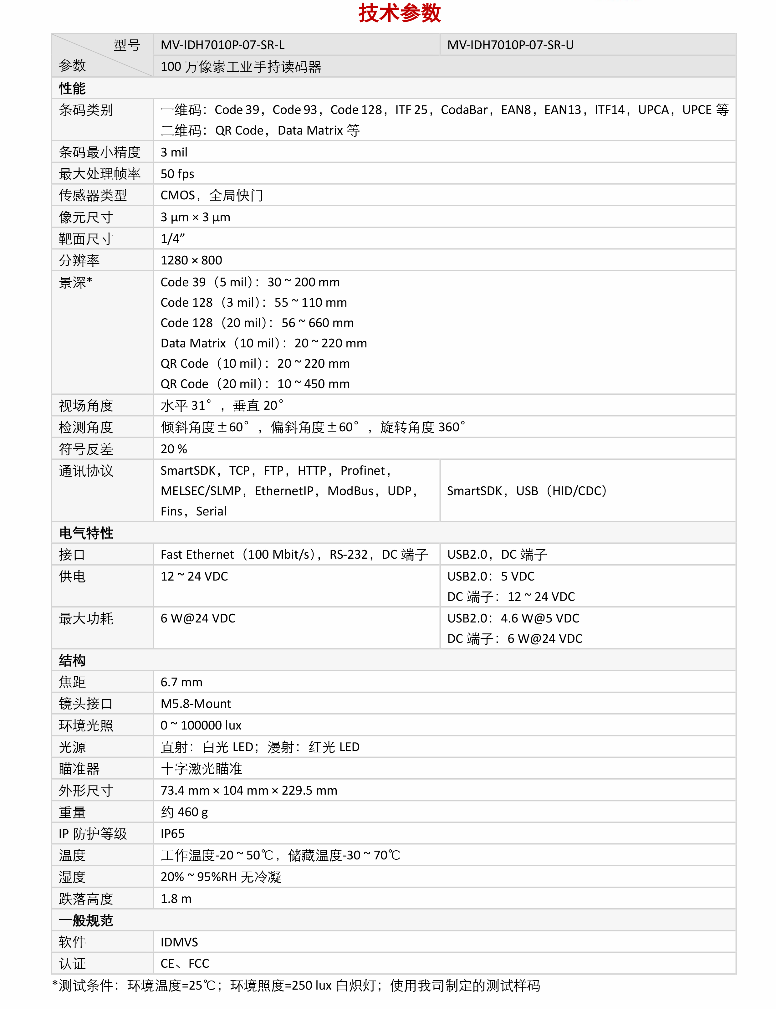 手持式巴枪丨海康机器人MV-IDH7000P 100 万像素工业手持读码器插图3